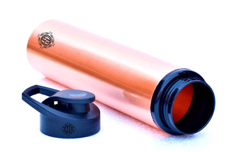 Copper Sipper Bottle Joint Less Leak Proof Pure Copper Water Bottle 1000 ML view 2