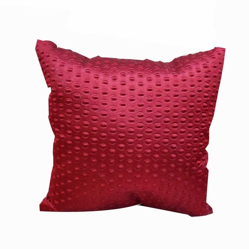 Maroon Damask / Self Design / Woven Zipper Square Cushion Covers (24x24 inch or 60 x 60 cm) Set of 2 view 2