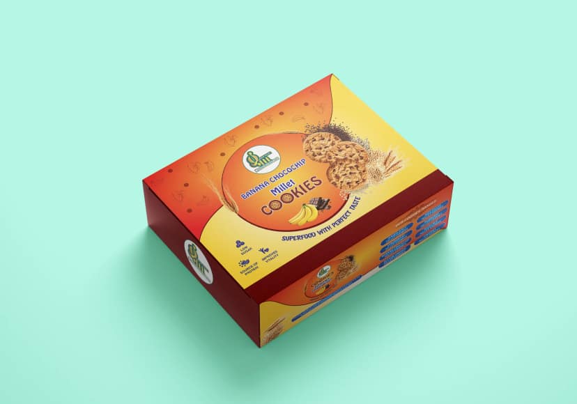 Success Arrow Superfoods Banana Chocochip Millet Cookie Pack of 2 -200 gm each