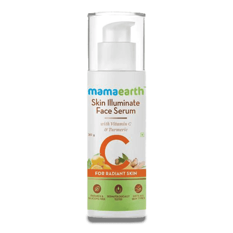 Mamaearth Skin Illuminate Vitamin C Serum For Radiant Skin With High Potency Vitamin C & Turmeric, 30 gm Bottle