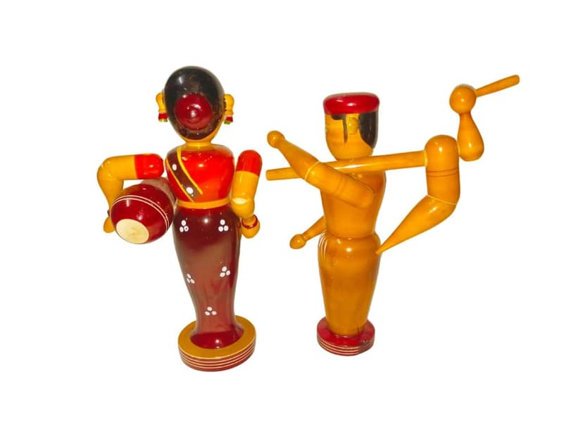 Etikoppaka HandiCrafts Wooden Nagali Set view 2