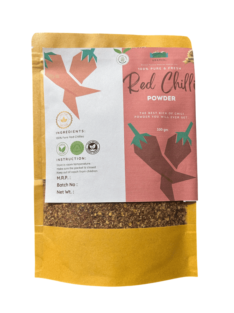"100% Pure & Fresh Red Chilli Powder - 100gm"