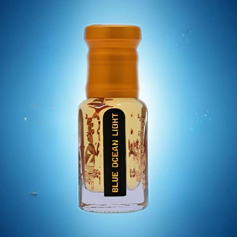 alnaqi fragrances Ocean-Blue-Light 12ml - Premium Light-Blue-Perfume for Her, No Alcohol Citrus-Fresh-Notes, Original Summer-Fragrance, Long Lasting Women-Oil view 2