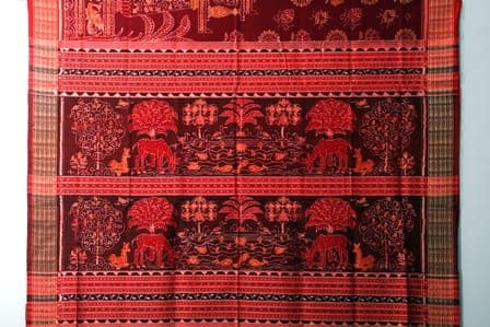 Mandir Kala Sambalpuri Saree view 2