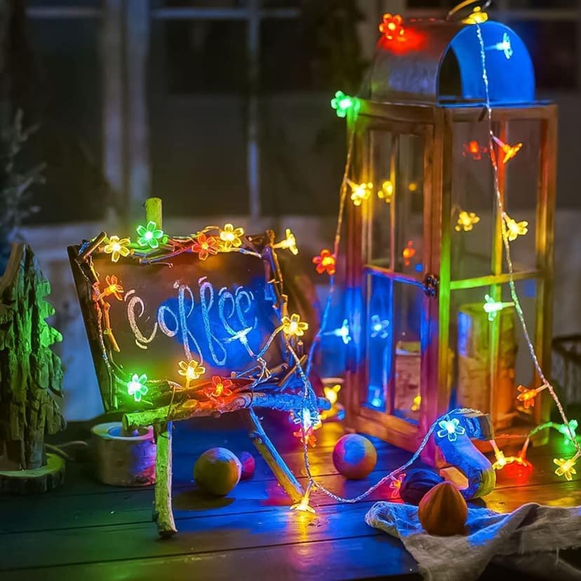 GLOWSERIE RGB Flower Fairy Lights – Aesthetic Multicolor LED Lights for Bedroom & Party Décor view 2
