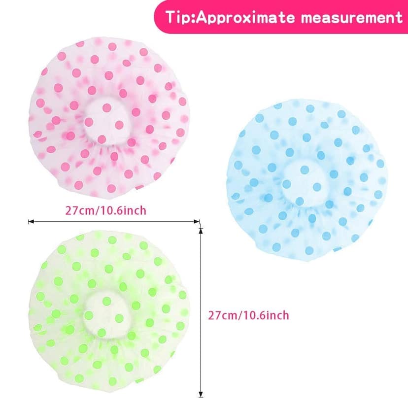 Elecsera Reusable Elastic Water Proof Shower Cap view 2