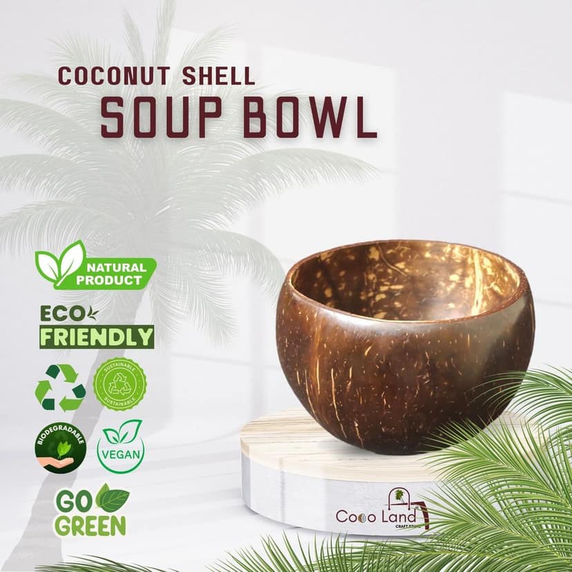 CocoLand Coconut Shell Soup Bowl 400 ml view 2