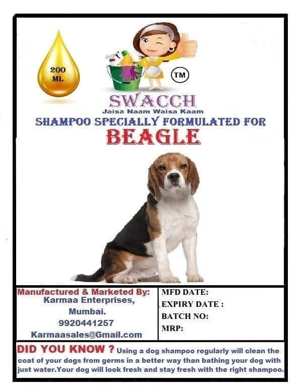 SWACCH Premium Shampoo for Beagle (200ML) (Pack of 2) Lavender, Lemon view 2