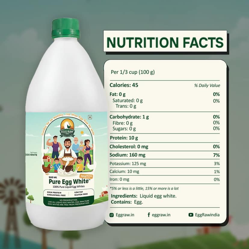 EggRaw Pure Egg White (1 Litre) view 2