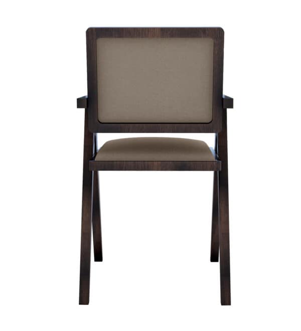 Eros Furniture Ravenna Solid Wood 4 Seater Dining Table with Modern Wooden Silhouette view 2