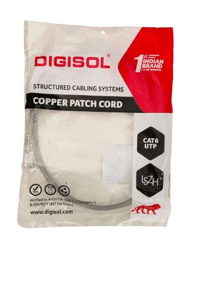 Copper Patch Cord Cat6 UTP, 0.50 Meter (Pack of 2 pcs)