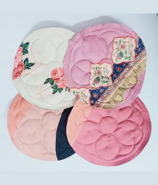 4 Pieces Roti Cover/Chapati Cover/Roti Rumals (Multicolour)