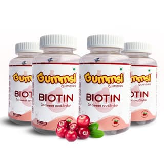 Gummsi Biotin Hair Gummies for Stronger, Shinier Hair & Nails | 30 Gummies
