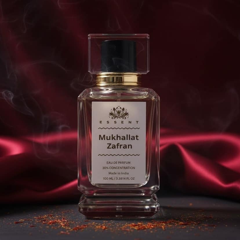 Essent Perfumes Mukhallat Zafran Eau de Parfum (EDP) – Sweet Saffron Oud Long Lasting Perfume – Unisex Fragrance