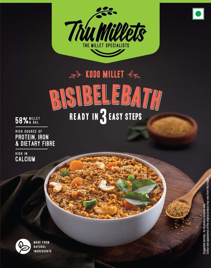 Trumillets Ready to Cook Mysore Dosa 250g, Bisibelebath 200g and Veg Pulao 200g (Pack of 3) view 2