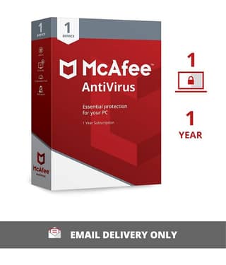 McAfee Antivirus (1 PC / 1 Year) - Delivered via Email
