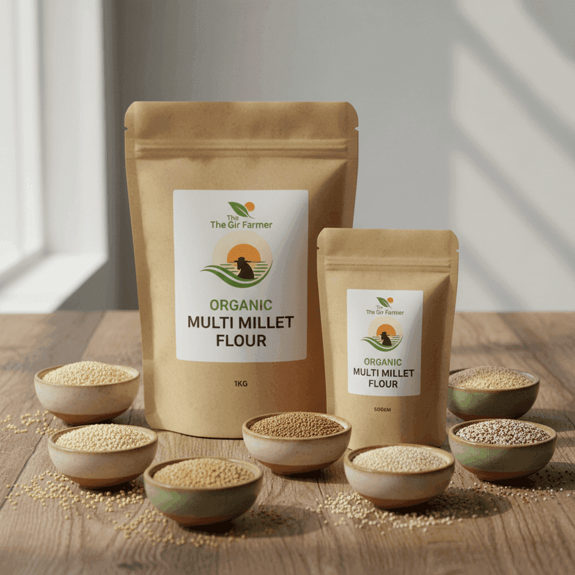 Organic Multi Millet Flour | High Fiber Gluten Free Healthy Millet Atta Blend view 2