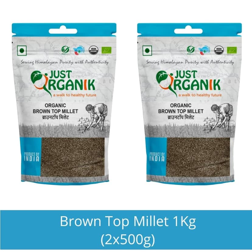 Just Organik Brown top Millet 1 kg (2 x 500g) view 2