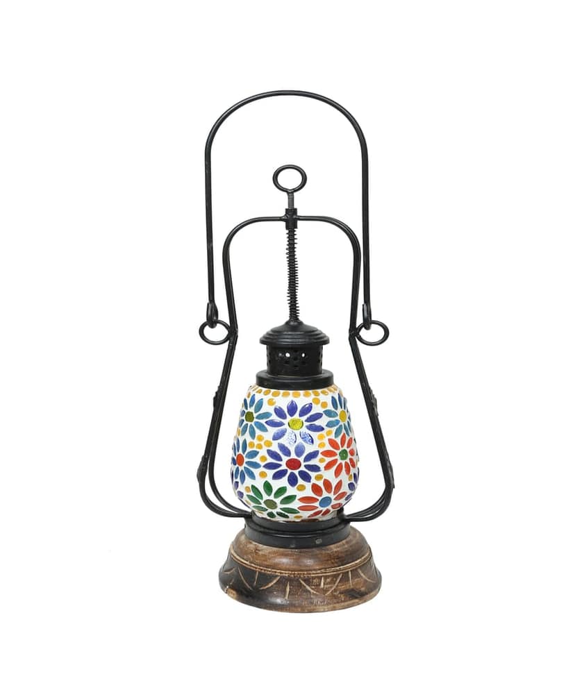 Tribes India Mosaic Lantern Lamp Big view 2
