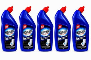 Toilet Cleaner Liquid 1L (Pack of 5) | Thick Formula Bathroom & Toilet Bowl Cleaner | Removes Tough Stains, Limescale & Odour | Kills 99.9% Germs | Deep Cleaning Toilet Cleaning Liquid