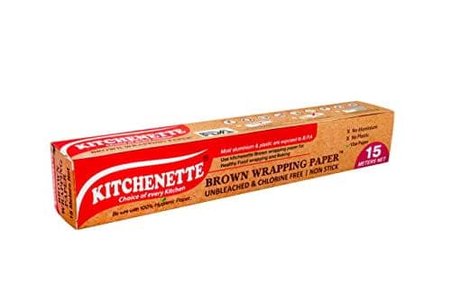 Kitchenette Brown Food Wrapping & Baking Paper (Unbleached & Chlorine Free) Multipurpose | Oven And Microwave Safe | Non Stick - 15 Meters view 2