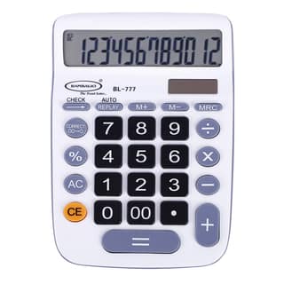 Bambalio 12 Digits White Electronic Calculator with 3 Years Warranty