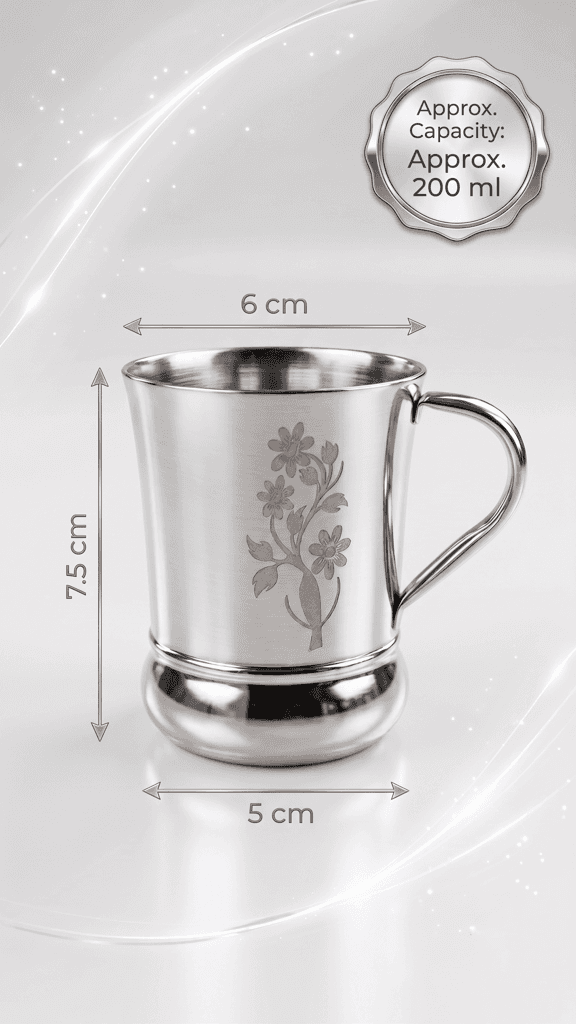 Stainless Steel Tea Cup view 2