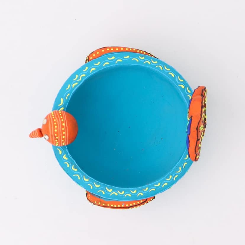 DECOREER Terracotta Bird Tealight Holder Single Pc view 2