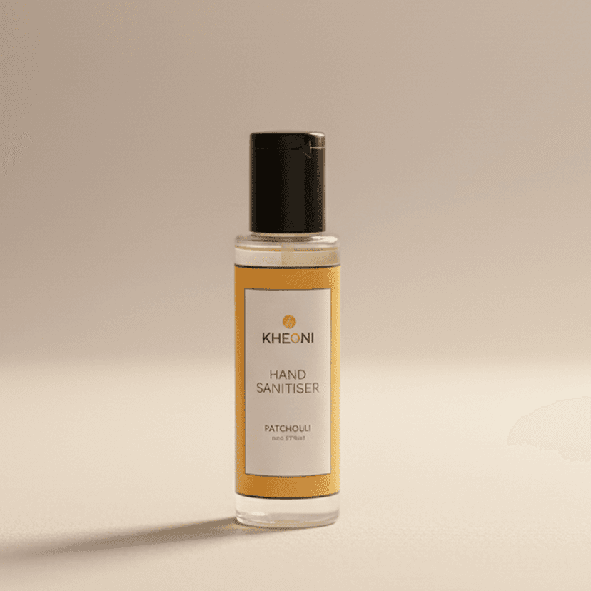 Natural Organic Hand Sanitizer with Pure Patchouli Essential Oil, 50ml