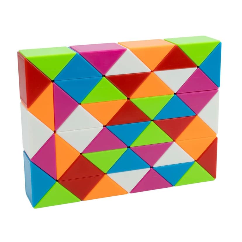 Cubelelo Magic Snake Rainbow Puzzle Cube (48 Wedges) | Twist and Turn Shape Creation Fun Game for Kids Boys Girls and Adults | Multicolor Brain Teaser Stress Buster Toy | for Ages 3 Years and Above view 2