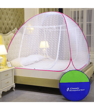 Classic Mosquito Net, Machardani Queen Pink Mosquito Net, Machardani