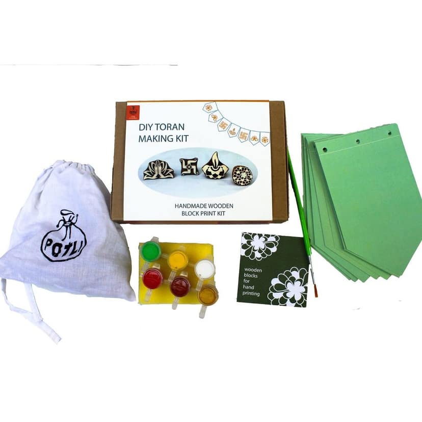 DIY Block Printing Toran Kit view 2