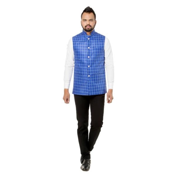 Men's Wear Cadbury Jacket Check Blue