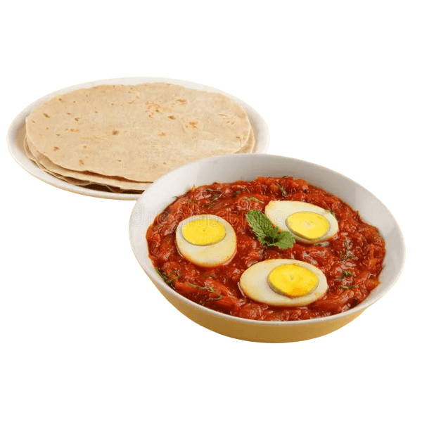 Chappati & Egg Curry