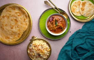 Varutharacha mutton curry + choice of options