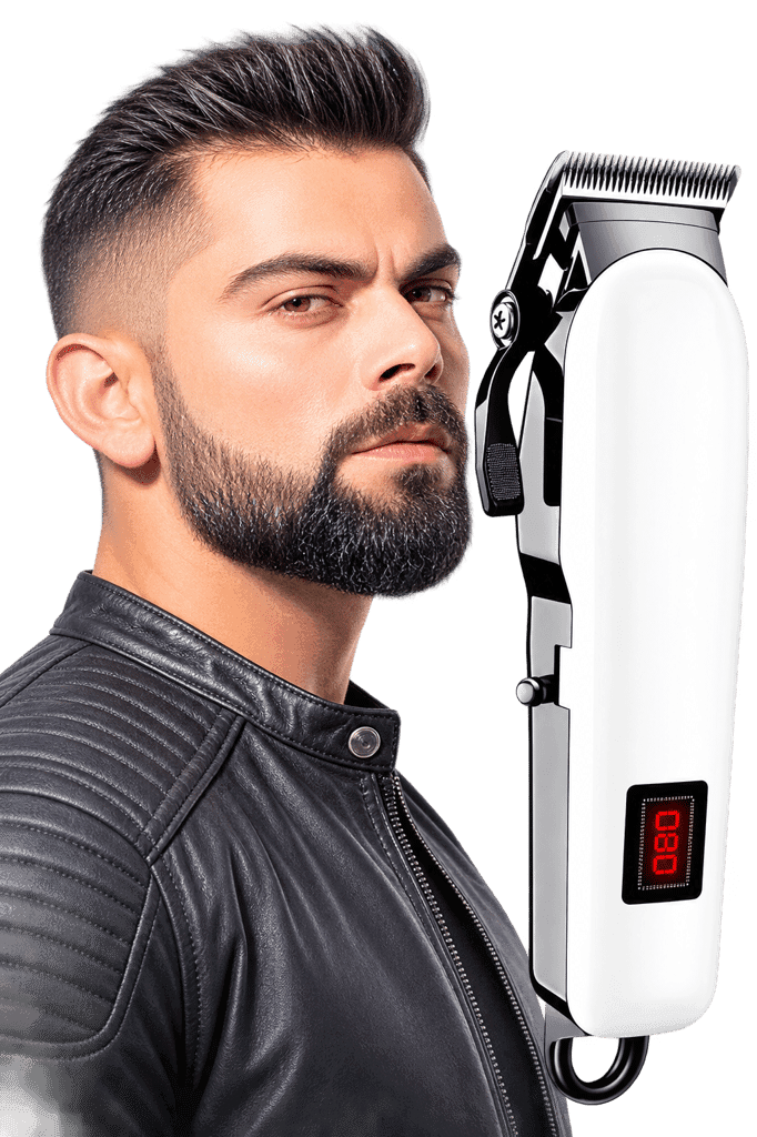 Cordless Electric Hair Clipper Set with LED Display and 4 Guide Combs view 2
