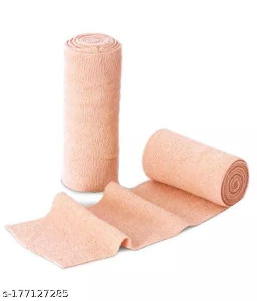 Cruzine Cotton Crepe Bandage with brown clips (Premium) view 2