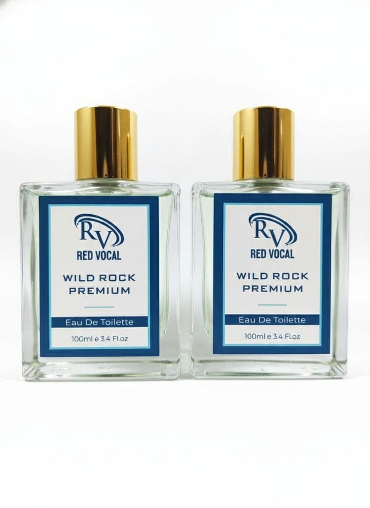 Red Vocal Wild Rock Luxury Eau De Toilette for Men – 100ml (Set of 2), Fresh, Bold & Long-Lasting Fragrance view 2