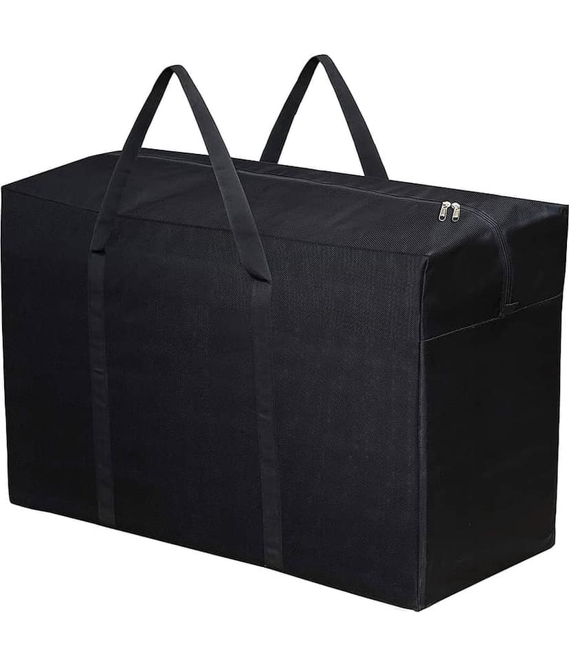 Waji Va Underbed Storage Organizer for Clothes Sarees Blankets and Toys Foldable Under Bed Box with Zip and Handle Dustproof Space Saving Non Woven Storage Bag for Home and Bedroom