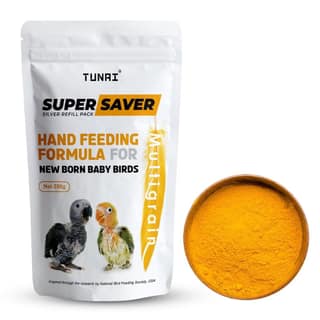 Tunai Super Saver Hand Feeding Formula Bird Food |350g| For All New Born & Young Birds-Essential