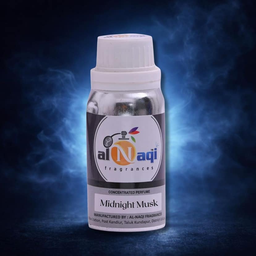 alNaqi Midnight Musk 100g - Premium Artisanal Unisex Perfume, Fresh Tonic & Velvet Musk Blend, Long-Lasting Minimalist Aroma with Lavender & Sandalwood for Daily Sophistication view 2