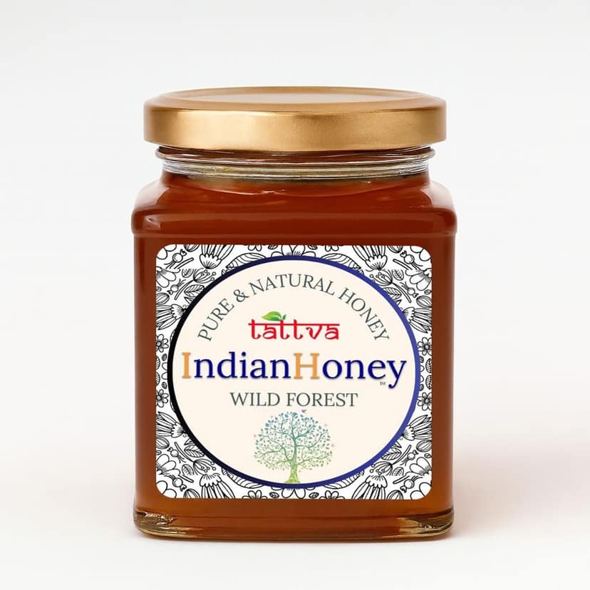 IndianHoney Wild Forest Honey & Buttery & Cognitive-Boosting Litchi Honey Combo Pack (230gm & 230gm) view 2