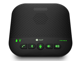 A&T AIR 100 Portable Bluetooth Conference Speakerphone with Mic & Volume Controls