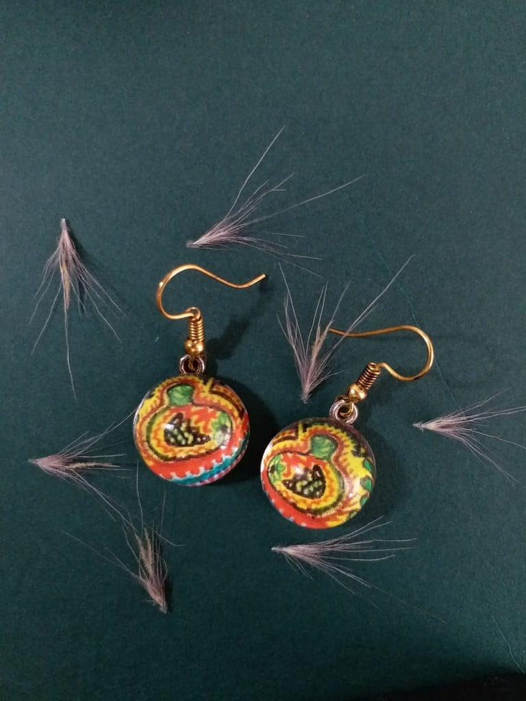 PRETTY LITTLE CIRCLE GLASS EARRINGS view 2