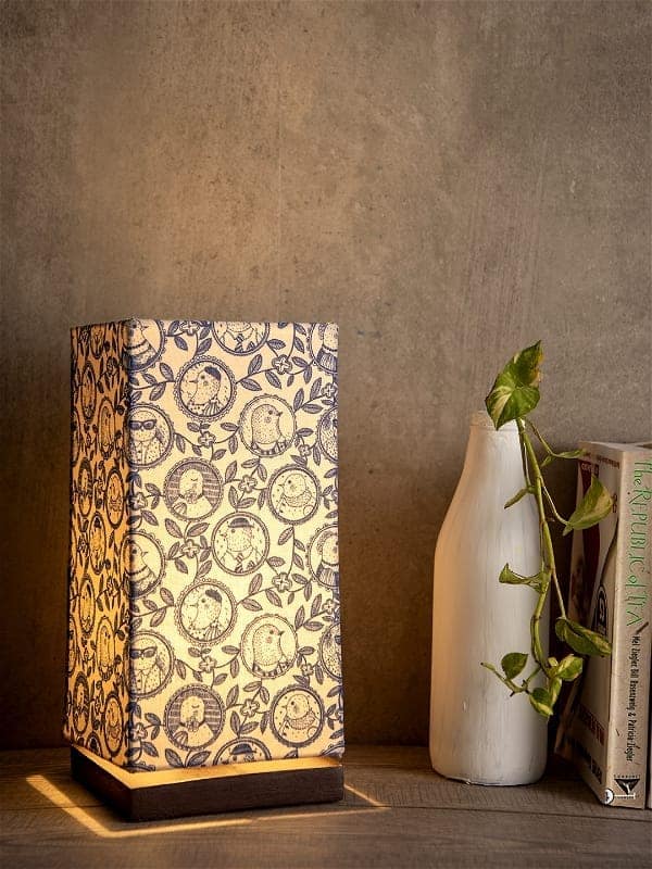 Smart Owl Lamp With Wooden Base view 2