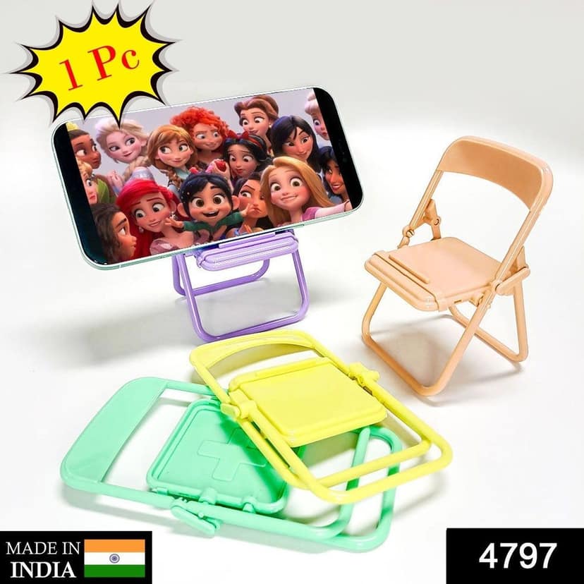 Chair-Shaped Mobile Stand – Stylish & Sturdy Phone Holder for Home & Office Use (1 Pc) view 2