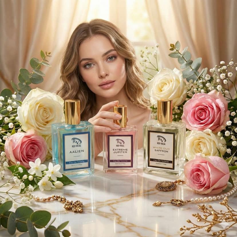 Red Vocal Aalien for Unisex , Extreme Jupiter for Women & White Oud Saffron Premium Perfume for Unisex Combo | Eau De Toilette | 3 x 50ml view 2