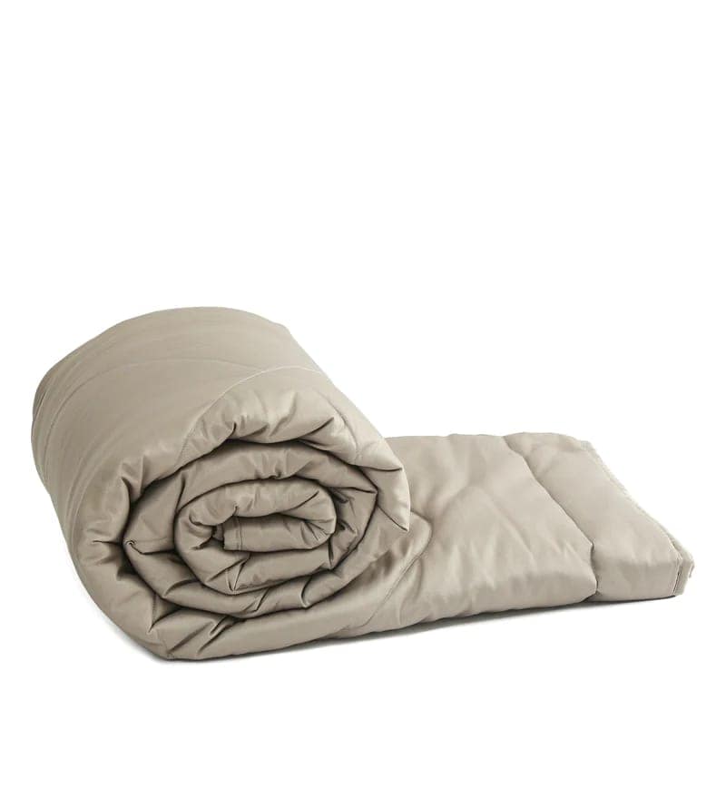 CoolBreeze All Weather Comforter Quilts blanket Light Brown By Orchid Homez 200GSM (254x244 cm) view 2