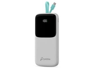 Pebble Rapid Electra 10 22.5W Ultra Fast Charging Power Bank, 10000mAh - Gray