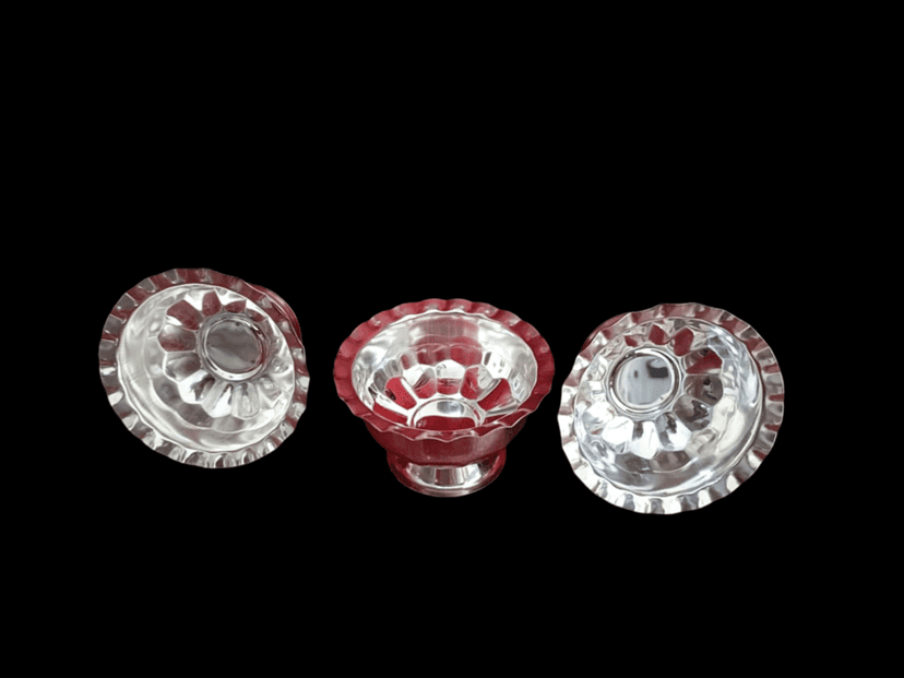 Set of 3 Silver-Plated Katori/Bowls for Dry Fruits, Snacks, and Sweets (2.5 inch) view 2